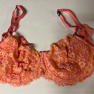 Victoria's Secret Coral Lace Bra